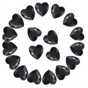 Crystal Rhinestones 50pcs AB Crystals Pointback Heart Glass Rhinestone for DIY Crafts Jewelry Making,12mm