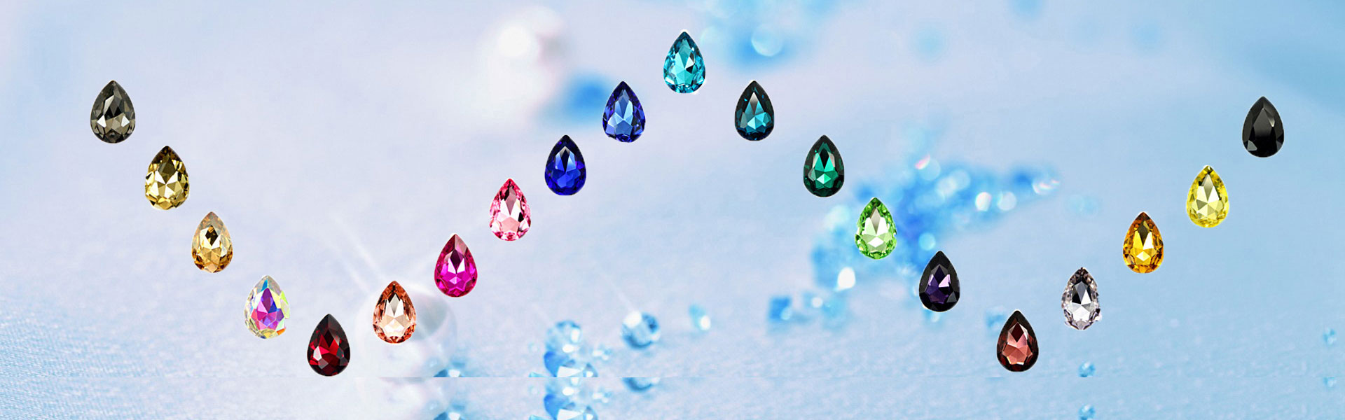 Jyukan DIY Teardrop Crystal AB Resin Rhinestone Pointback Glass Faceted Jewelry Making Craft (50Pcs)